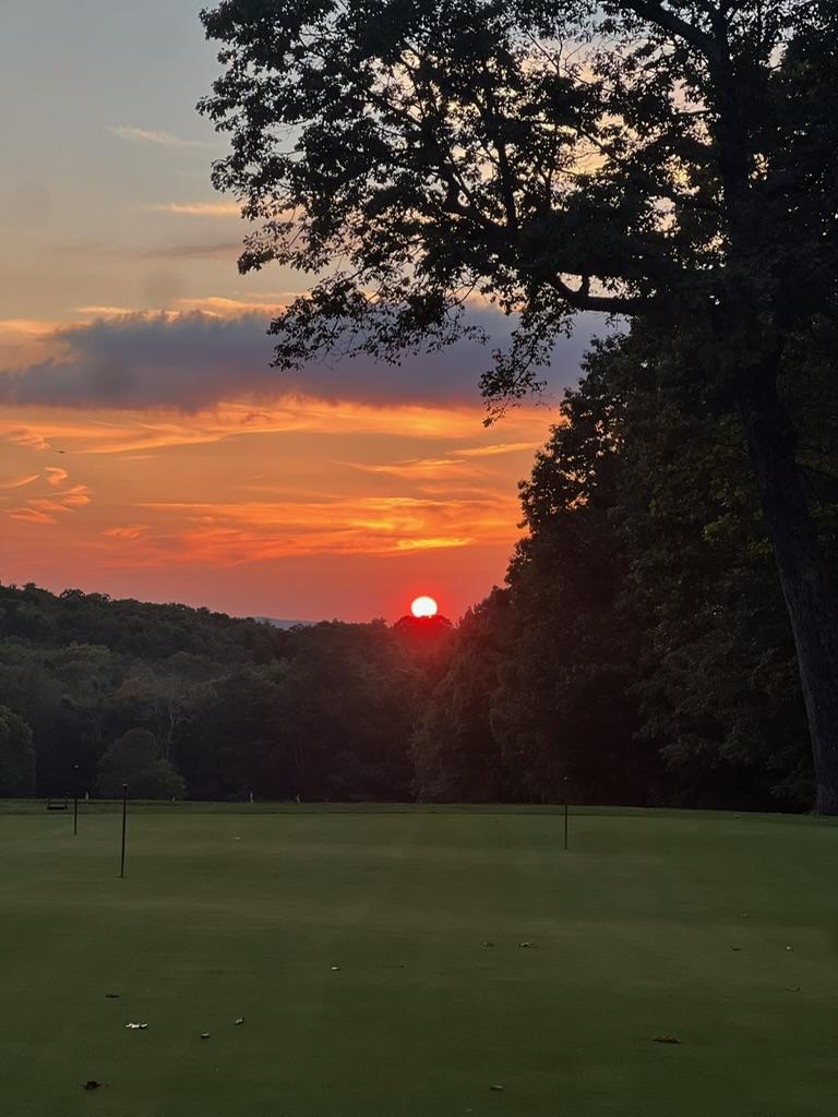Golf course sunset view at Wintergreen Resort